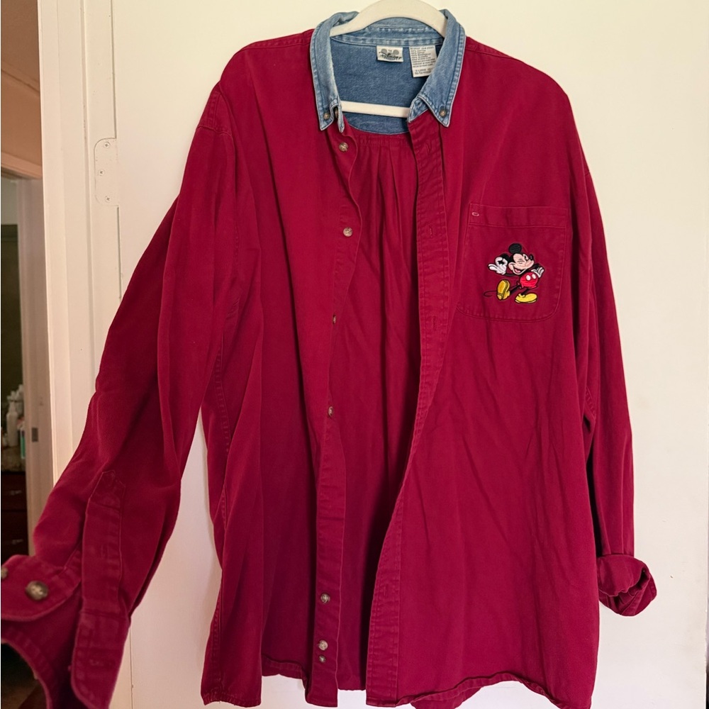 Vintage 90s Disney Mickey button down